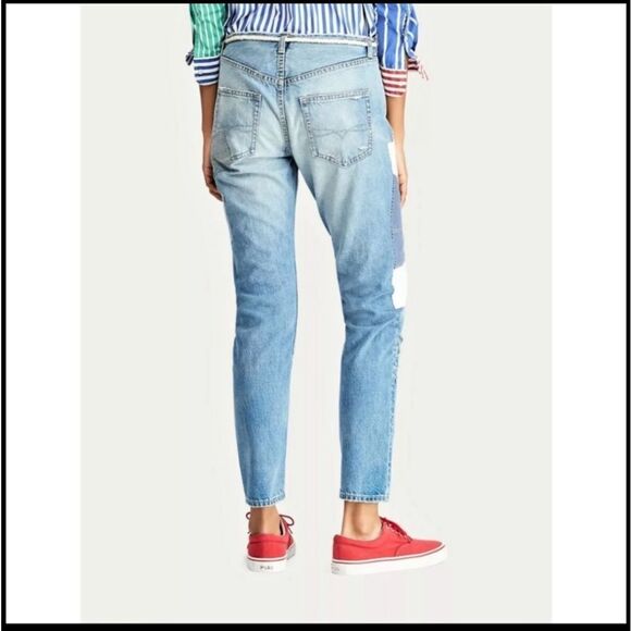 Polo Ralph Lauren Avery Boyfriend Patchwork Jeans - Picture 2 of 14